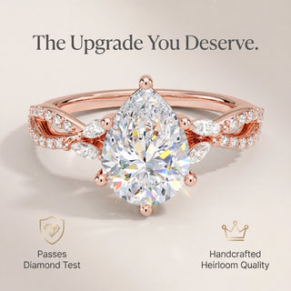 GraceLume – Elegant Moissanite Infinity Statement Ring