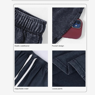 RetroFlex – Vintage Washed Athletic Sweat Shorts