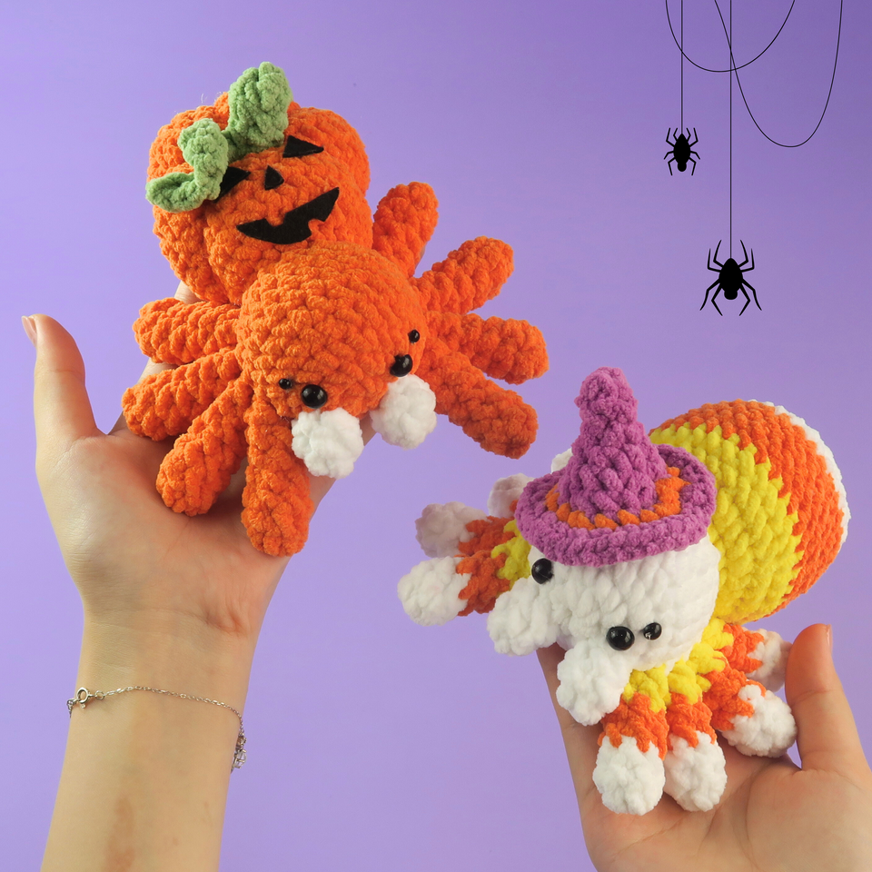 CreepyCrawl – Halloween Spider Crochet Set
