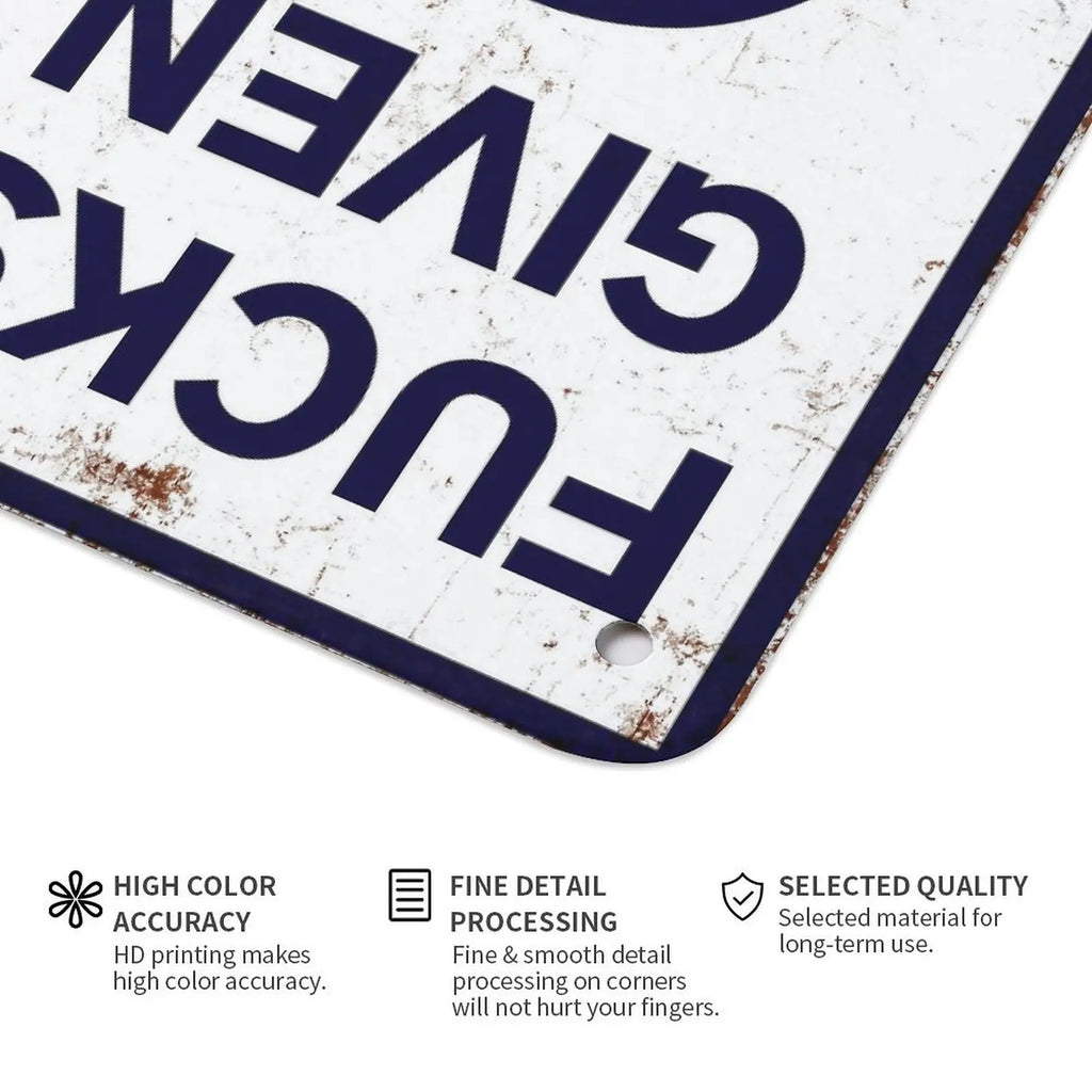 LaughLimit – Vintage Zero Given Metal Wall Sign