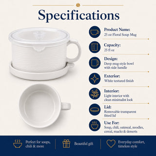 BloomBowl – Floral Handled Soup Mug