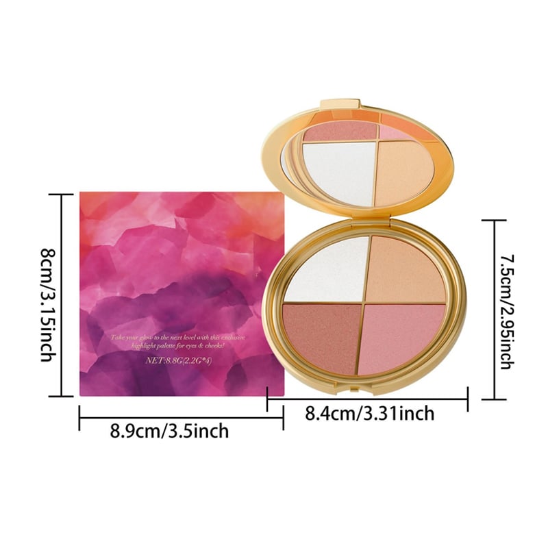 BeautyNova – 3-in-1 Palette for Face & Eye Makeup