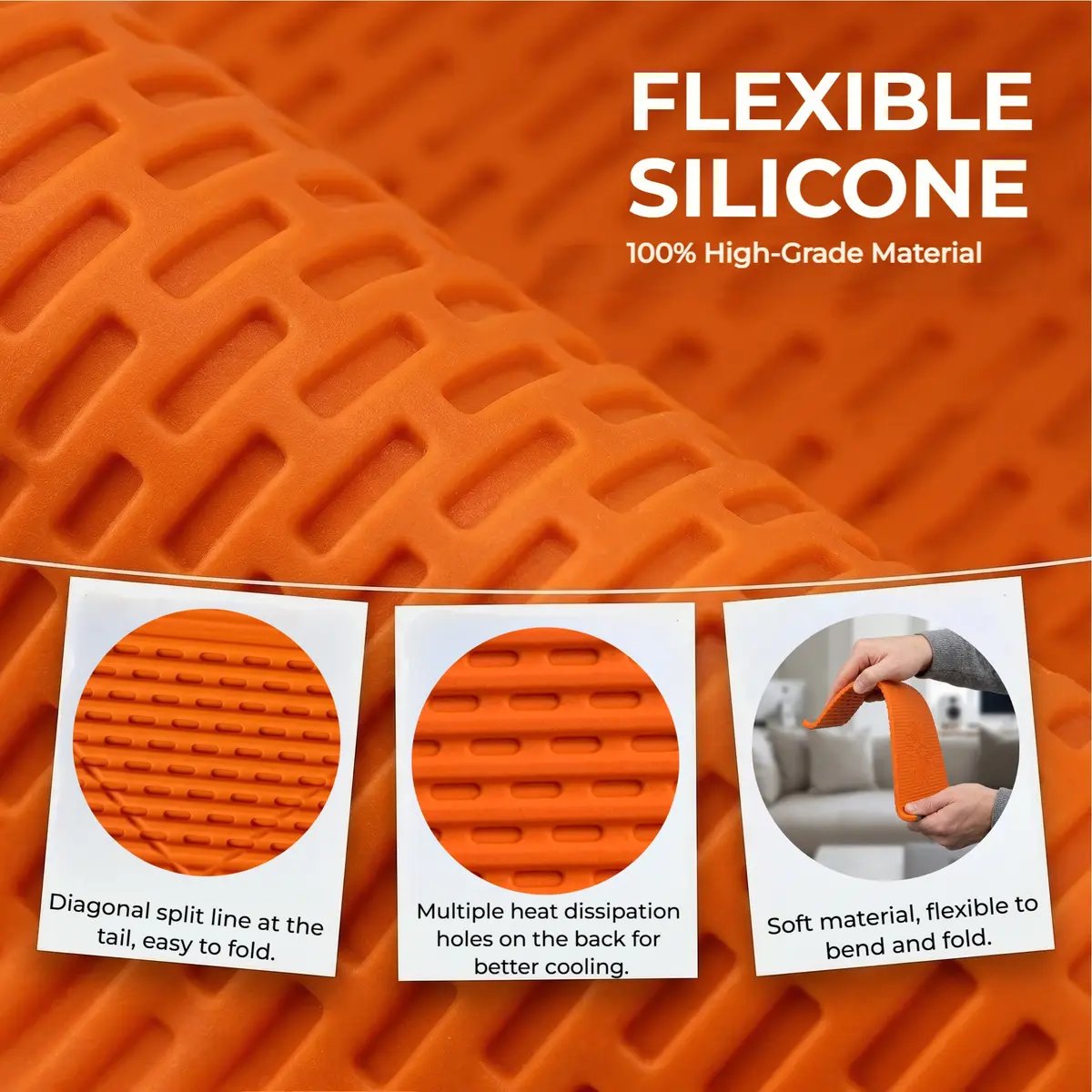 ⏰LAST DAY 50% OFF🔥Flexible silicon  Phone holder stand, Bendable Rollable Foldable Design