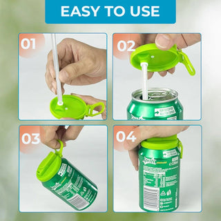 🔥Last Day Promotion 49% OFF💞Straw Soda Can Lid (BUY 3 GET 2 FREE)