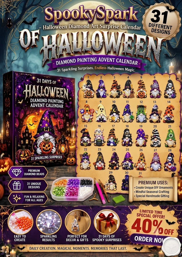 SpookySpark – Halloween Diamond Art Surprise Calendar