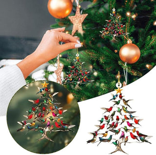 WinterWings - Radiant Hummingbird Ornament for Magical Décor