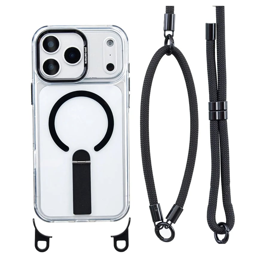 MagnaTether – Clear iPhone Case With Detachable Lanyard