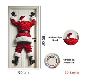 SantaStep – Festive Christmas Door Decoration Banner