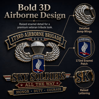 🏆Last Day Promo: 49% OFF! 🪂173rd Airborne Brigade Sky Soldiers Commemorative Metal Car Emblem