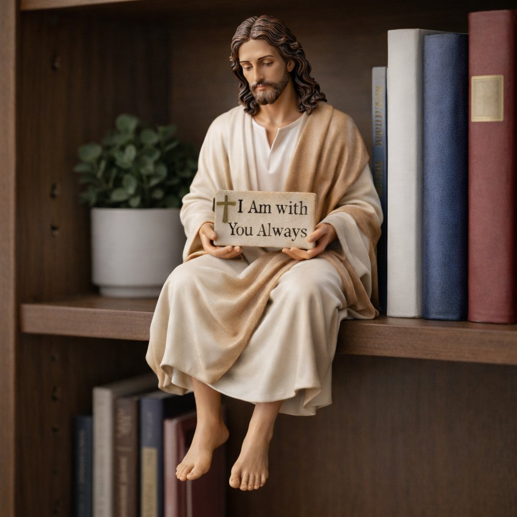 SereneSavior – Handcrafted Jesus Desk Figurine