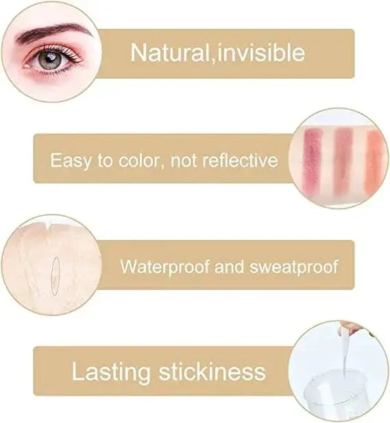 New Glue-Free Ultra Natural Invisible Double Eyelid Sticker Marnetic