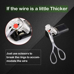 SnapConnect – Compact 2 Pin Plug for 18–22 AWG Cable