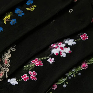 PetalSoft – Women’s Floral Pattern Comfort Glass Socks