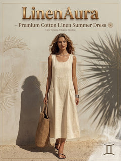LinenAura – Premium Cotton Linen Summer Dress