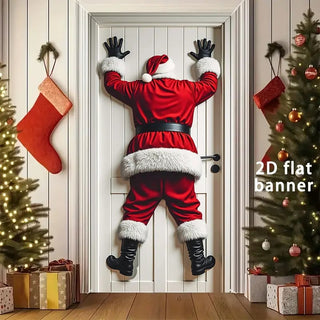 SantaStep – Festive Christmas Door Decoration Banner