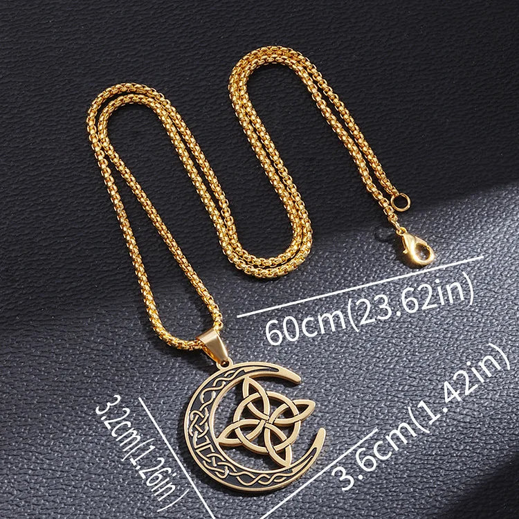 LunaCelt – Celtic Moon Pendant Necklace