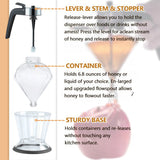DripFreeGold – Glass Honey Dispenser