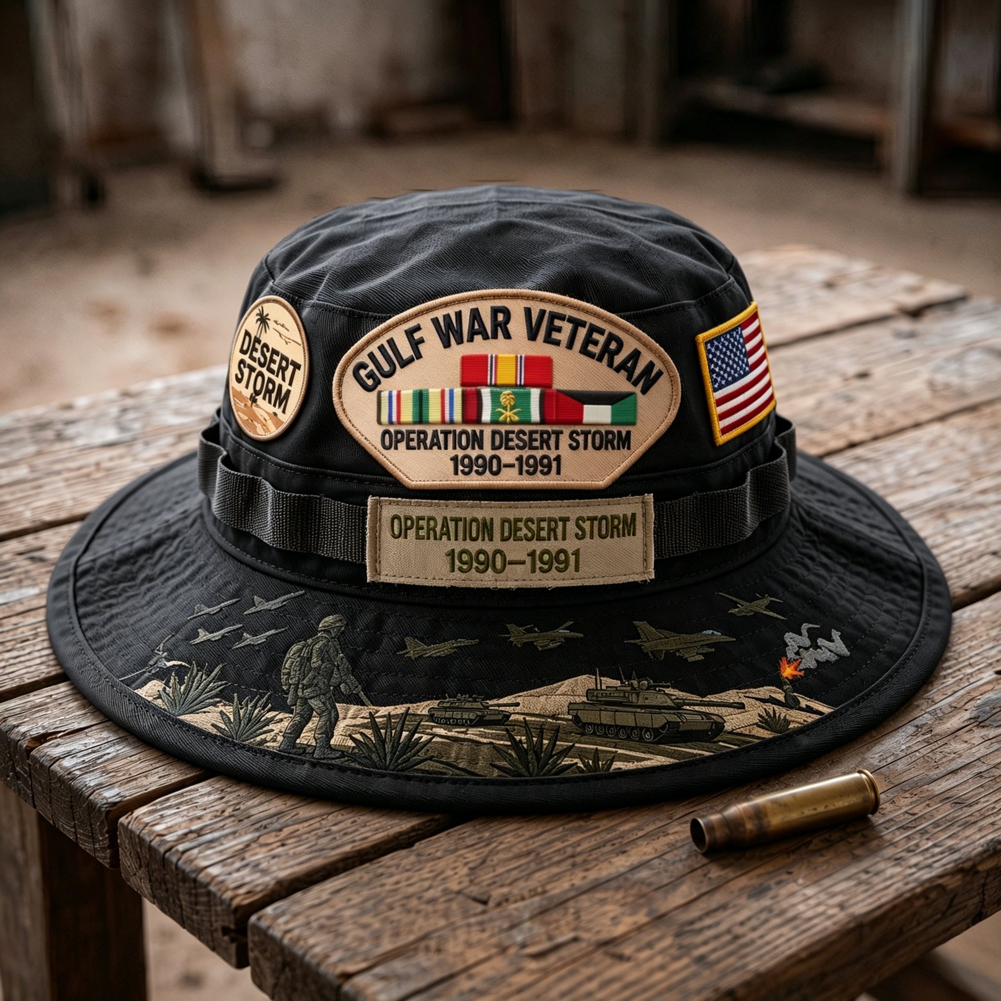 🇺🇸 Last Day Promo: 49% OFF 🎖️ - Gulf War Veteran Desert Storm Tribute Boonie Hat