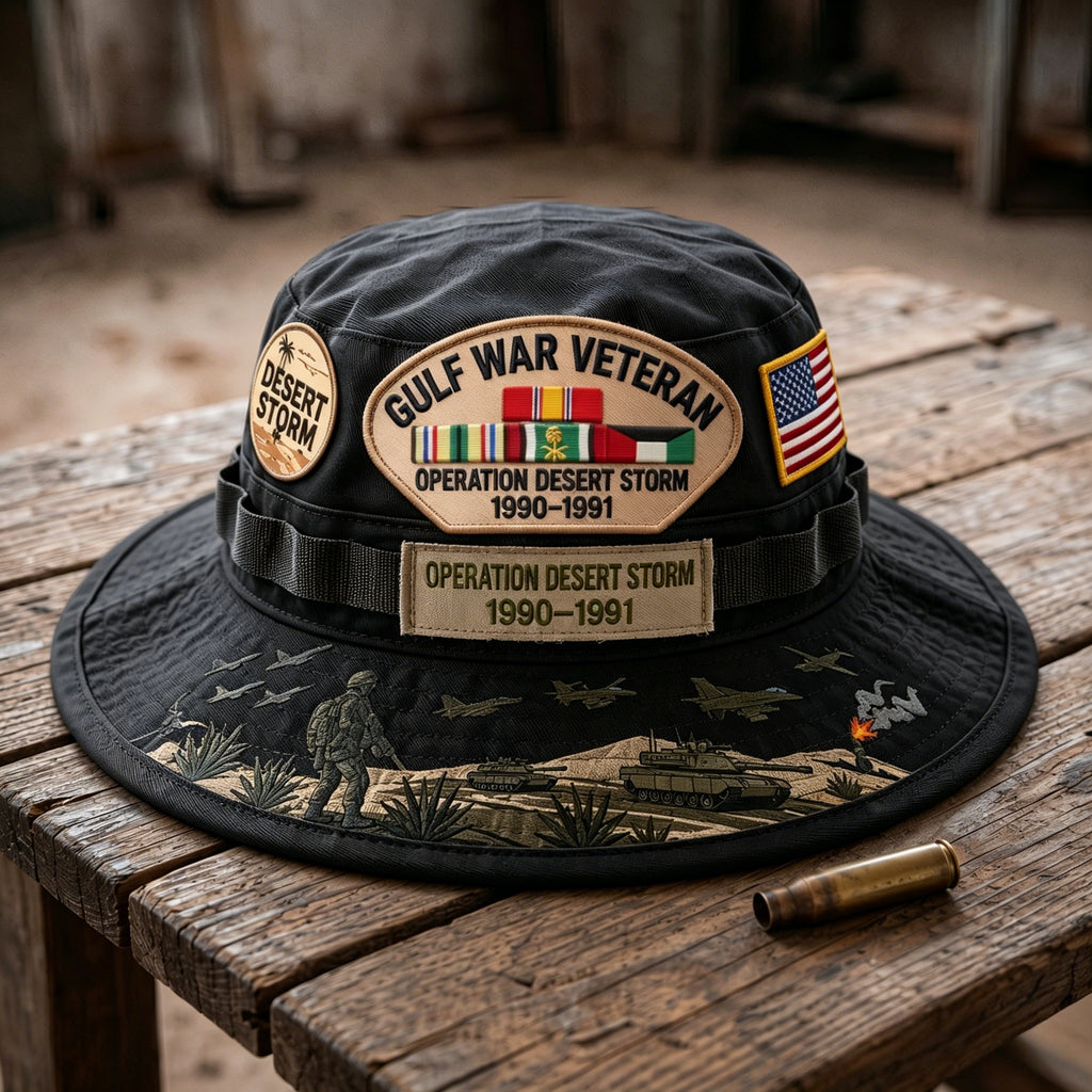 🇺🇸 Last Day Promo: 49% OFF 🎖️ - Gulf War Veteran Desert Storm Tribute Boonie Hat