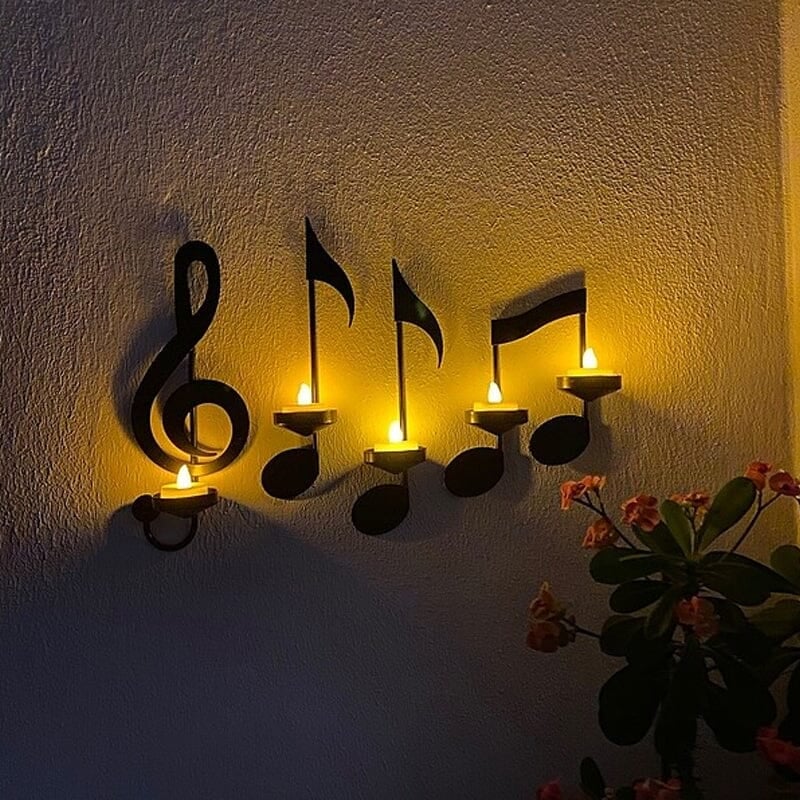 MelodyGlow – Musical Note Wall Sconce