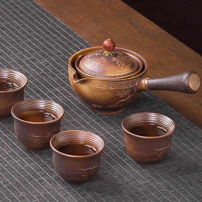 TeaVoyage 360° - The Portable Tea Maker Set with 4 Cups and Travel Bag marnetic