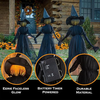 WitchGlow – Lighted Halloween Witch Garden Stakes