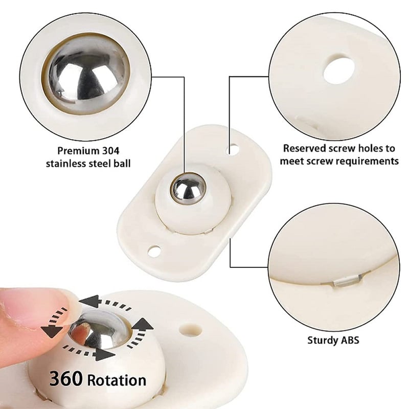 MoveIt - Silent 360º Storage Box Wheels