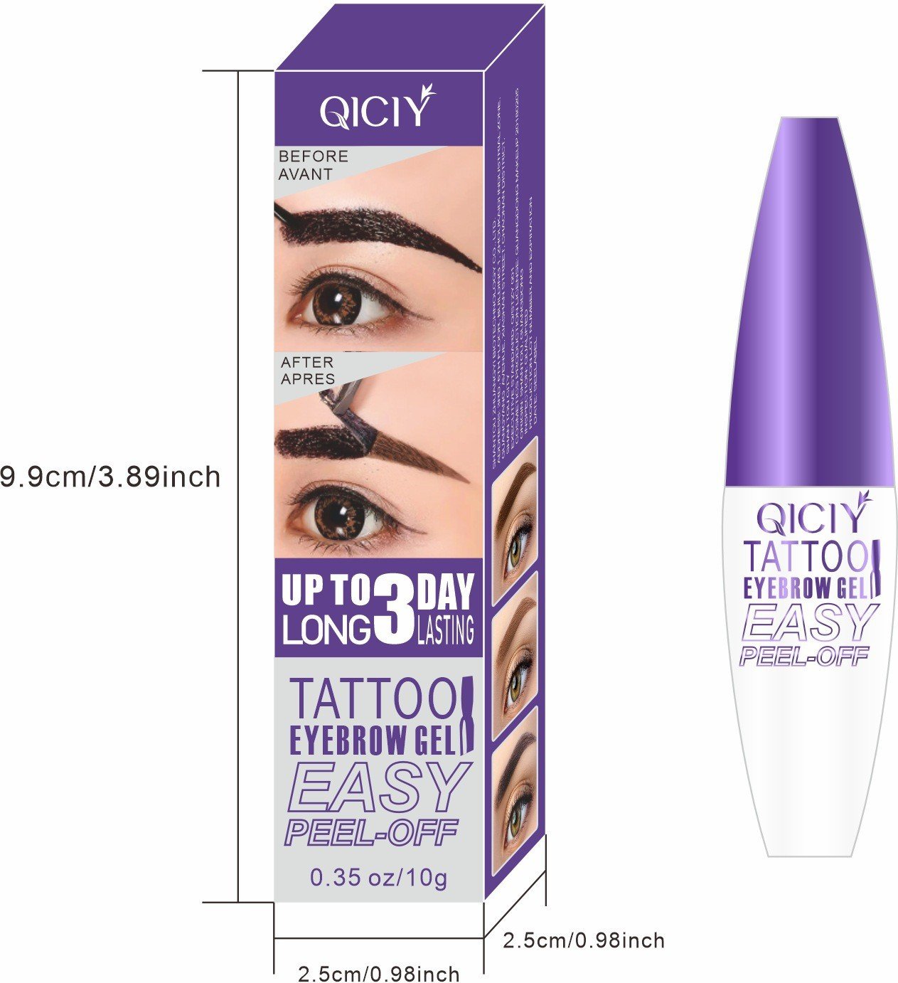 BrowRoyal | Semi-Permanent Full & Flawless Brow Tint (1+1 Free)