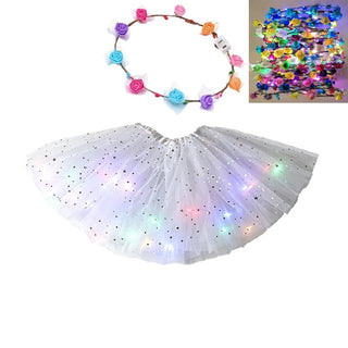 GlowTwirl – Light-Up Star Mesh Princess Tutu