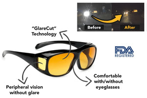 NightVision-GlareCut Headlight Glasses marnetic