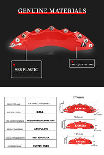 BrakeFlair – Colorful Custom Caliper Covers (Set of 4)