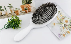 💥Viral World-Famous 5x Sold Out Paddle Brush - Smoother, Stronger, Shinier Hair - Boar Bristle Brush with Nylon Bristles and Microsphere Massaging Tips