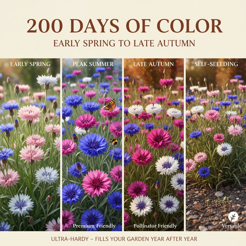 EndlessBloom – Resilient Cornflower Wildflower Seeds