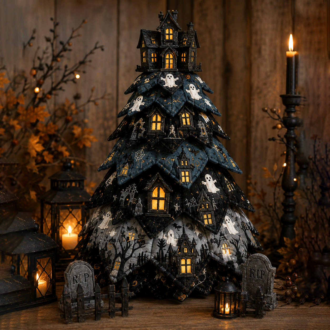 QuiltCharm – Handmade Halloween Tree Craft Kit