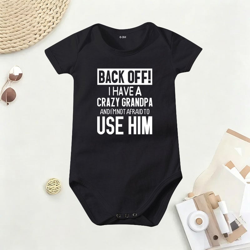 SnugglePrint – Grandpa Quote Baby Bodysuit