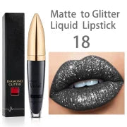 GlamAura – Diamond Matte Shimmer Lipstick
