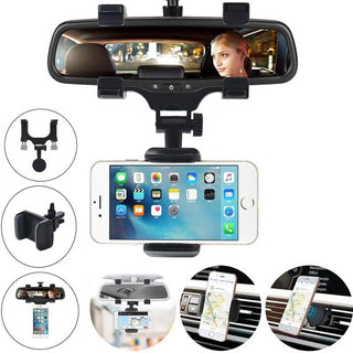 FlexMount – Rotatable Rearview Mirror Phone Holder