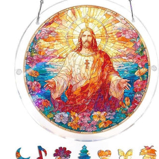 EmeraldFlame –  Acrylic 80 Pcs Suncatcher Puzzle