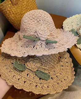 SunFlair – Elegant Ruffled Straw Hat