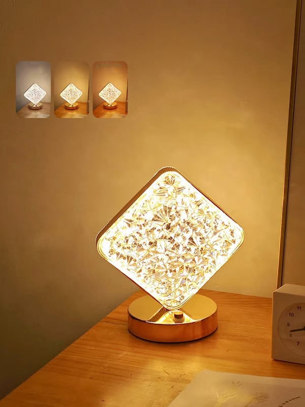 LumiCrystal – Rechargeable LED Night Lamp