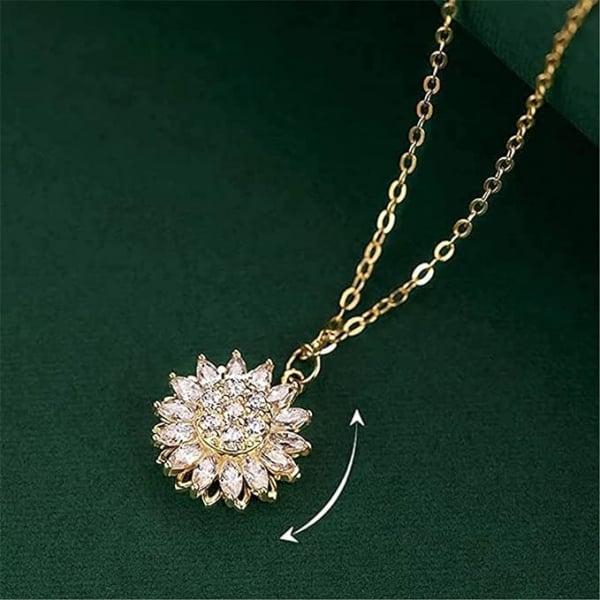 HeartBloom – To My Granddaughter Sunflower Necklace