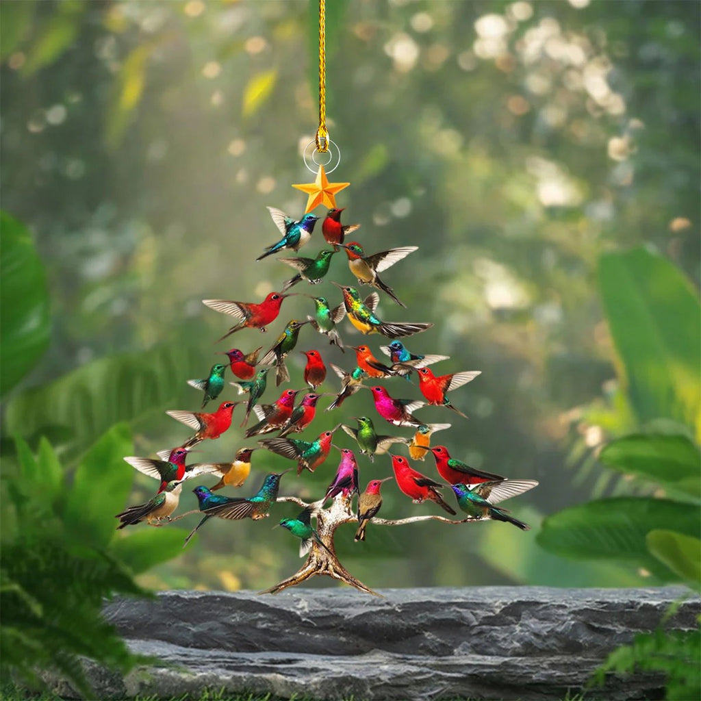 WinterWings - Radiant Hummingbird Ornament for Magical Décor