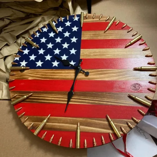 FreedomClock - Antique Military Decorative Bullet Clock