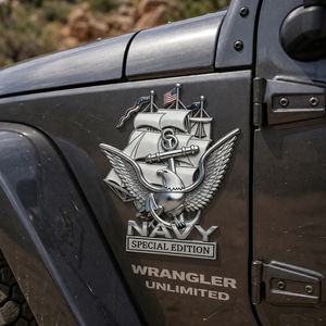 NavyHonor – Navy Veteran Metal Auto Emblem
