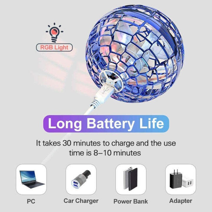 AeroSphere - Self-Returning LED Toy