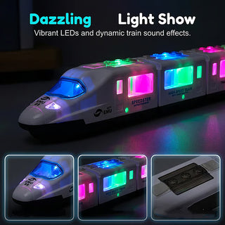 TurboTrack – Interactive Electric Bullet Train Adventure Toy