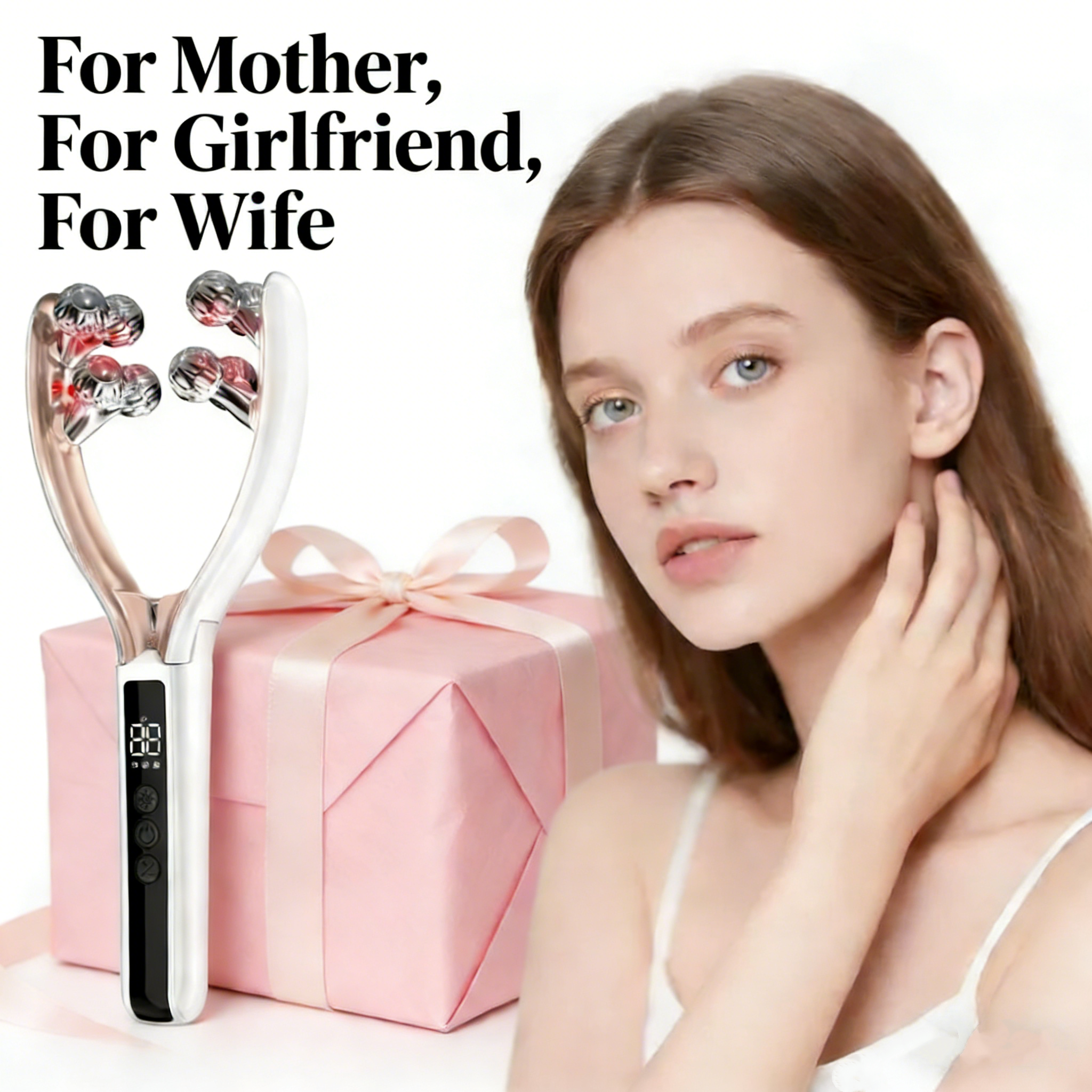 ✨Portable Rechargeable Wireless Facial Massager —Effectively reduces puffiness and improves blood circulation