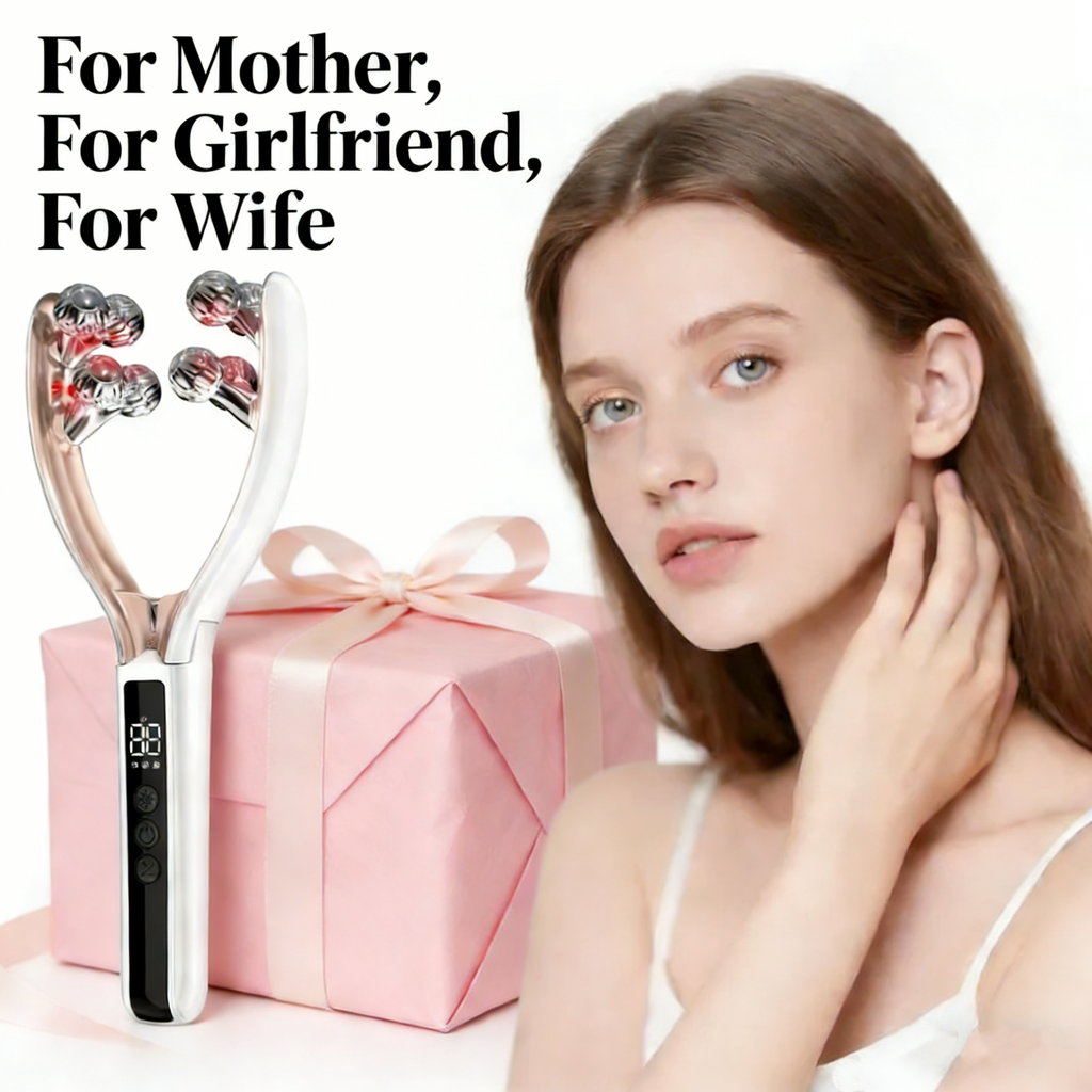 ✨Portable Rechargeable Wireless Facial Massager —Effectively reduces puffiness and improves blood circulation