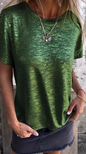 Anna | Gold Foil Short Sleeved T-shirt