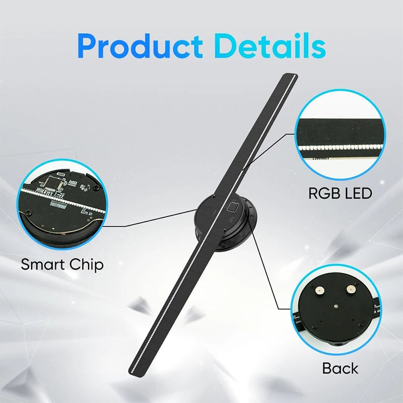 🎄3D Hologram LED Fan Projector - Free Shipping